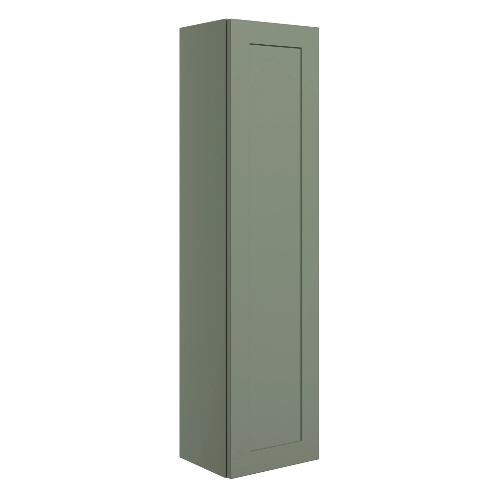 Apex Frame Matt Reed Green 300mm Wall Hung Tall Unit Cut Out